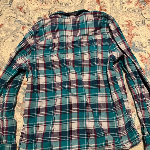 Field & Stream Teal and Purple Plaid Shirt - Picture 5 of 5